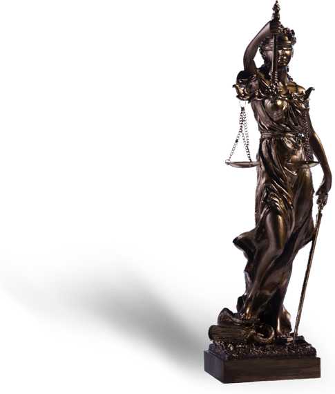 Estátua da Justiça segurando a balança